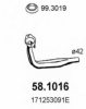 VW 171253091E Exhaust Pipe